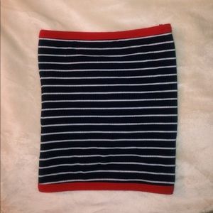 red white and blue stripped aeropostale tube top